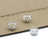 50pcs Vintage Crown Charm Beads for Bracelet Jewelry Making Findings
