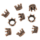 50pcs Vintage Crown Charm Beads for Bracelet Jewelry Making Findings