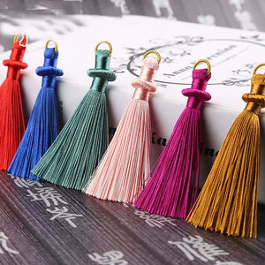5pcs Multicolor Tassel Cords for Earrings Pendant Jewelry Making