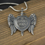 Michael Sword and Shield Archangel Pendant Necklace