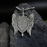 Michael Sword and Shield Archangel Pendant Necklace