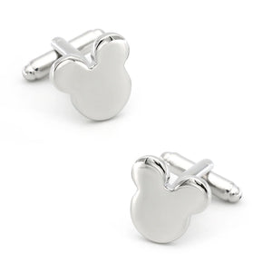 Mickey Mouse Brass Silver Cufflinks Wholesale&retail