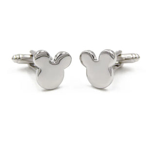 Mickey Mouse Brass Silver Cufflinks Wholesale&retail