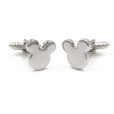 Mickey Mouse Brass Silver Cufflinks Wholesale&retail