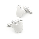 Mickey Mouse Brass Silver Cufflinks Wholesale&retail