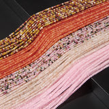 Micro Faceted Gem Rondelle Beads Natural Agates Tourmaline Quartz Stone Beads