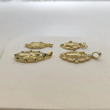 Zircon Virgin Mary Charms Pendants DIY Jewelry Making