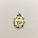 Zircon Virgin Mary Charms Pendants DIY Jewelry Making