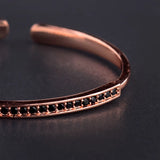 Zircon Copper Bracelet Cuff For Women Girls