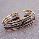 Zircon Copper Bracelet Cuff For Women Girls