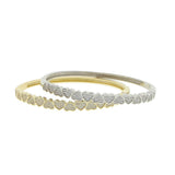 Heart Bangle Bracelet with 5A Cz Stones