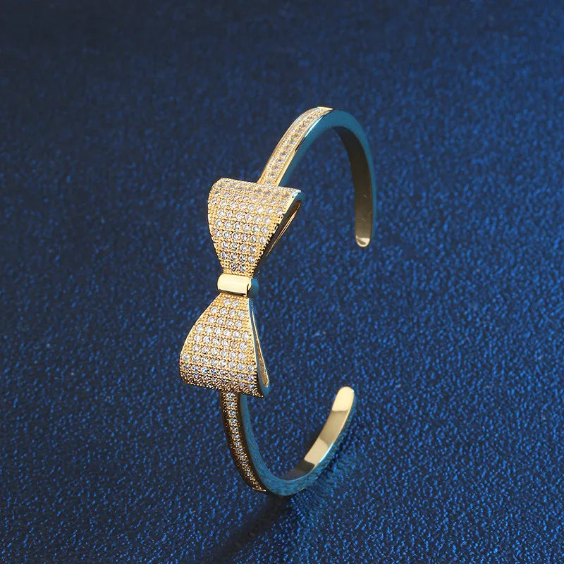 CZ Bowknot Bracelet for Women Wedding Jewelry