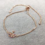 Micro Pave Evil Eye Hamsa Charms Bracelet for Women