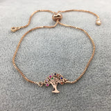 Micro Pave Evil Eye Hamsa Charms Bracelet for Women