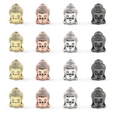 Micro Pave Zircon Buddha Pendant CZ Copper Beads Charms Spacers