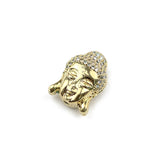 Micro Pave Zircon Buddha Pendant CZ Copper Beads Charms Spacers