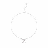 Micro Zircon Zirconium Stone Letters Necklace Woman Tide Niche Clavicle Chain