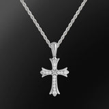 Micro Diamond Cross Necklace Necklace for Men and Women