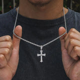 Micro Diamond Cross Necklace Necklace for Men and Women