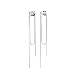 Sterling Silver Double-layer Chain Ear Clip Without Ear Hole