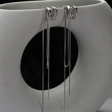Sterling Silver Double-layer Chain Ear Clip Without Ear Hole