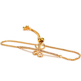 Crystal Bracelet Bow Shaped Drawstring Valentine Gift