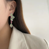 Anti-Allergy Silver-Plated Zircon Earrings for Women