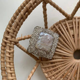 Zircon Net Red Bundy Flash Index Finger Ring for Women