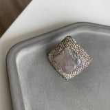 Zircon Net Red Bundy Flash Index Finger Ring for Women