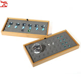 Bamboo Wood Pendant Jewelry Tray Earrings Bracelet Display