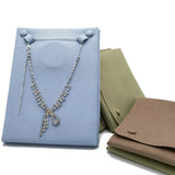Microfiber Cloth Necklace Display Storage Pouch Pendant Pearl Necklace Holder