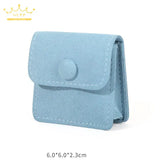 Microfiber Fabric Jewelry Storage Bag Mini Snap Button Cloth Bag