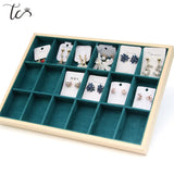 Green Jewelry Tray Ring Earring Organizer Drawers