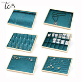 Green Jewelry Tray Ring Earring Organizer Drawers