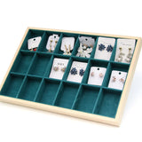 Green Jewelry Tray Ring Earring Organizer Drawers