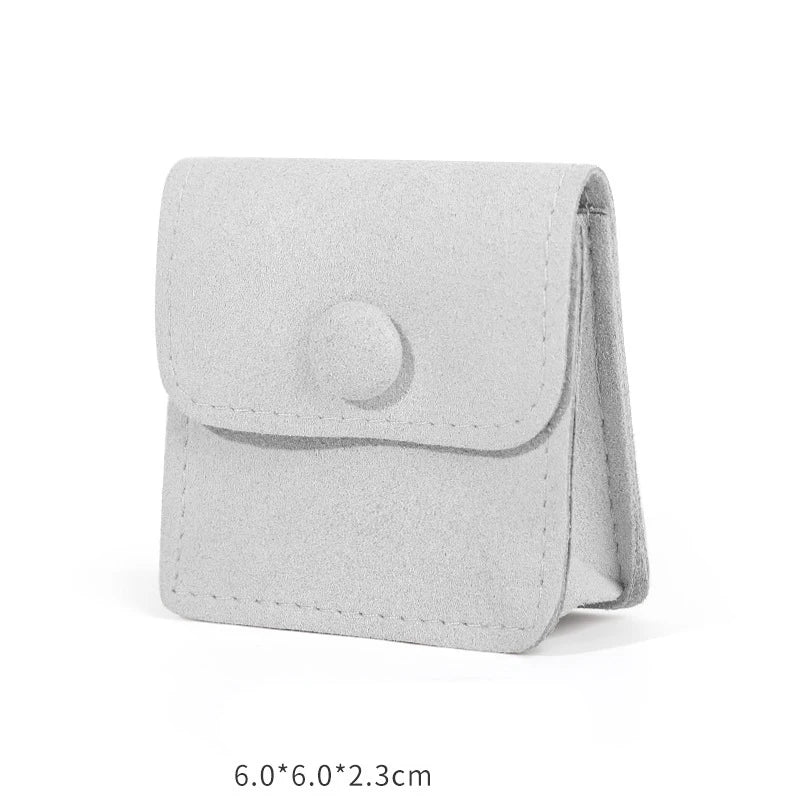 Mini Snap Button Cloth Bag Jewelry Storage Bag