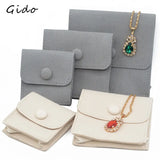 Microfiber Jewelry Storage Bag with Interlayer Button Bag