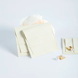 Microfiber Jewelry Pouches 8X8cm Small Business Organizer Packaging