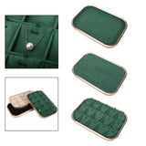 Dark Microfiber Jewelry Tray for Necklace Trinket