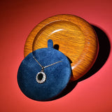 Microfiber Necklace Shelf Pendant Storage Rack Bracket Jewelry Display