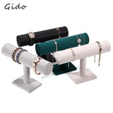 Microfiber Velvet Bracelet Display Rack Single Layer Bracelet Rack