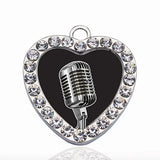 Microphone Circle Charm DIY Jewelry Necklace Bracelet Choker Making