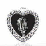 Microphone Circle Charm DIY Jewelry Necklace Bracelet Choker Making