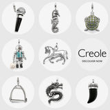 Sterling Silver Dragon Tooth Pendant Necklace
