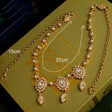 Water Drop Crystal Hair Chain Plated Forehead Jewelry