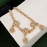 Water Drop Crystal Hair Chain Plated Forehead Jewelry