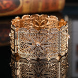 Middle Eastern Women's Wedding Bracelet, Unique Continuous Pattern