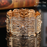 Middle Eastern Women's Wedding Bracelet, Unique Continuous Pattern