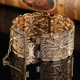Middle Eastern Women's Wedding Bracelet, Unique Continuous Pattern