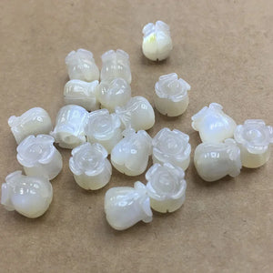 Natural Pearl Mother Shell Flower Earring Charms Beads